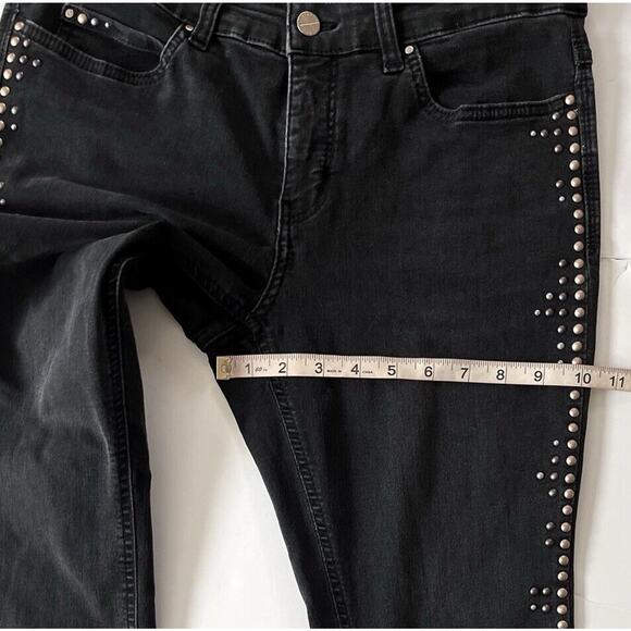 Dream Jeans By MAC Women’s Size 40/US 30 Black Skinny Extra Stretchy Studs Rock - Picture 9 of 11